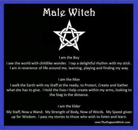 What is the male interpretation of a witch